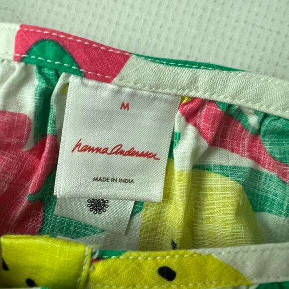 Hanna Andersson Lemon Sun Dress Tunic Size Medium Beachy Vacation Coastal - Picture 8 of 10